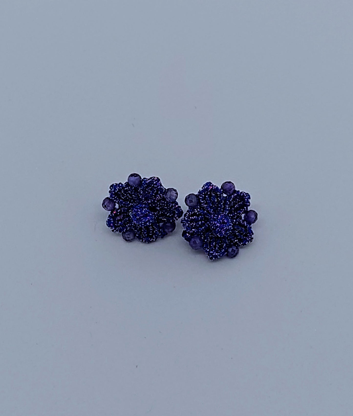 Dark purple shiny flower