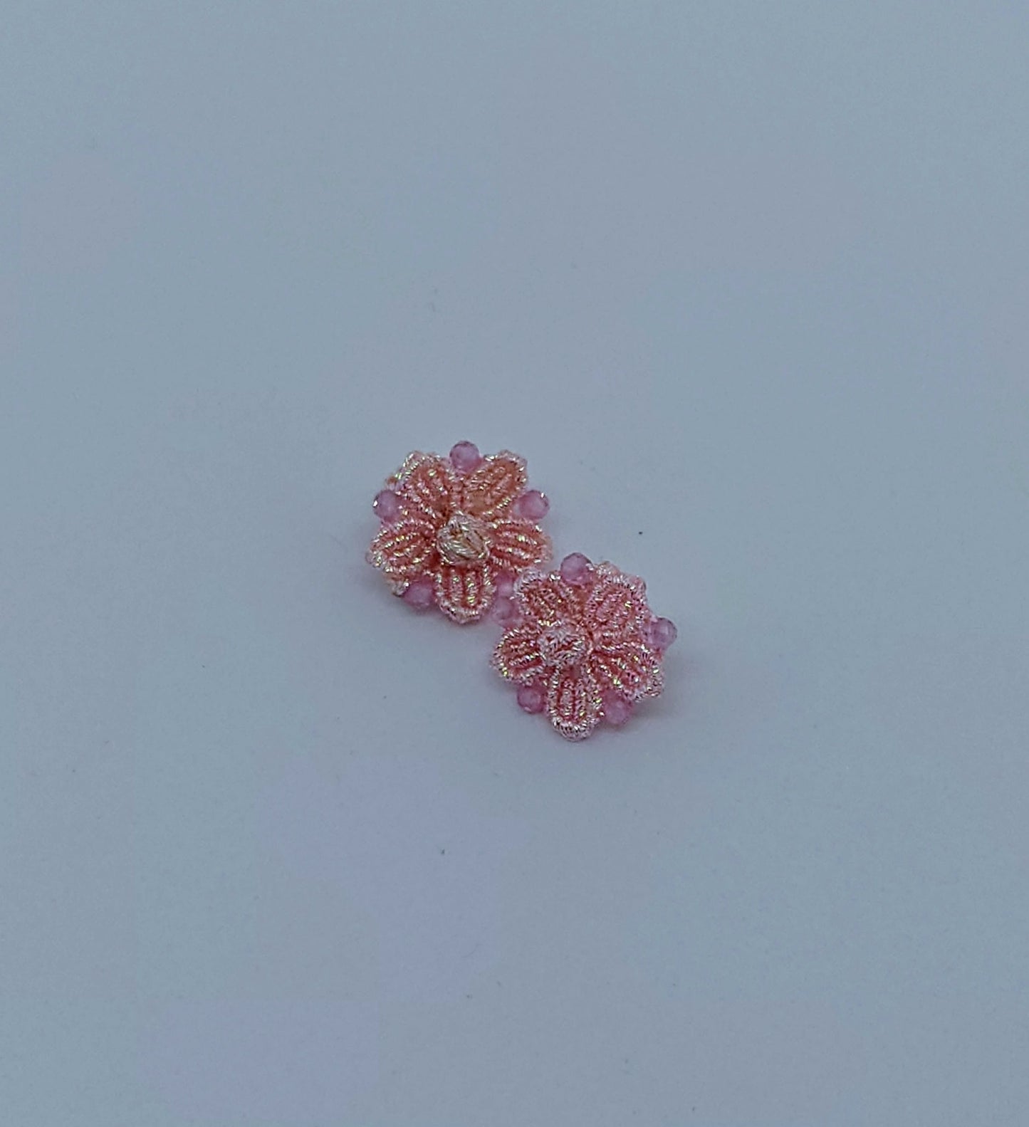 Pink shiny flower