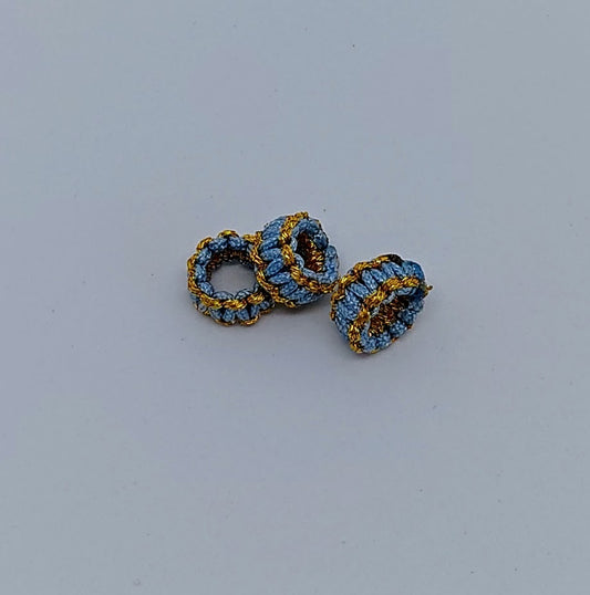 Fastener Light Blue Gold